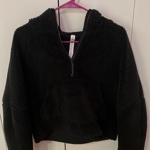 lululemon fleece scuba half zip